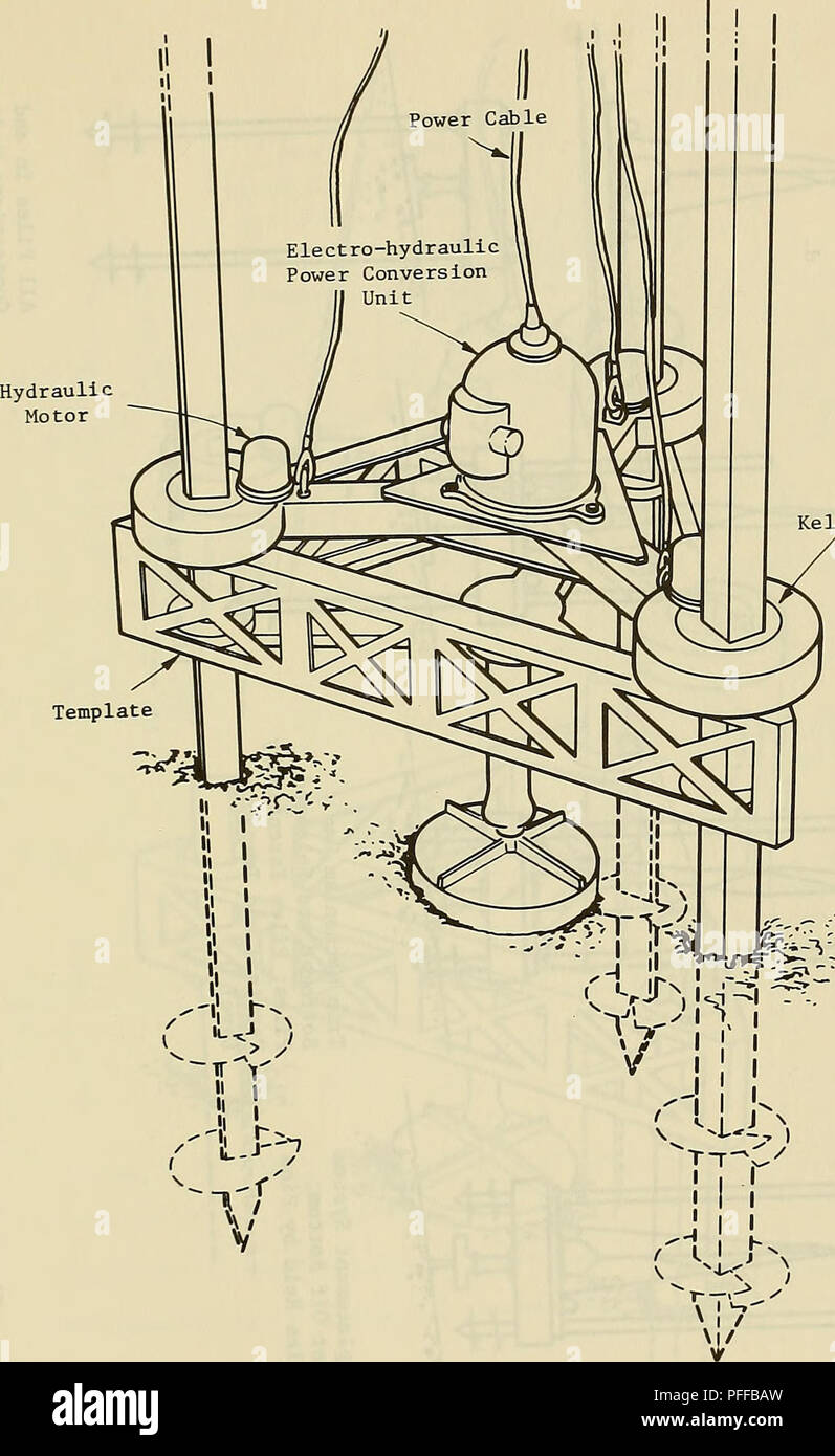 Deep-ocean pile emplacement system : concept evaluation and preliminary  design. Ocean bottom; Piling (Civil engineering); Pile drivers. Kelly Drive  Figure 3. Conceptual design for a screw pile emplacement system. 25. Please