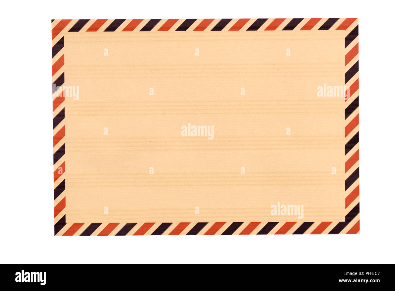 Brown envelope for business letter isolated over white background Stock