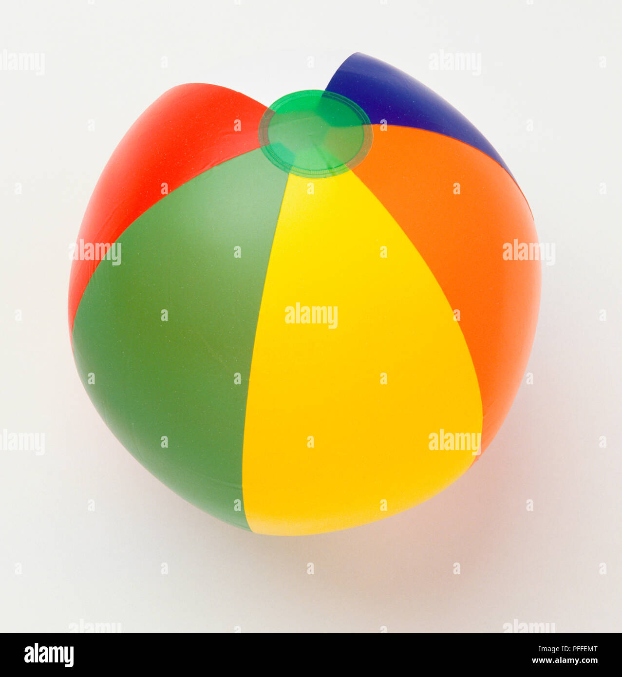 Brightly coloured beachball Stock Photo Alamy