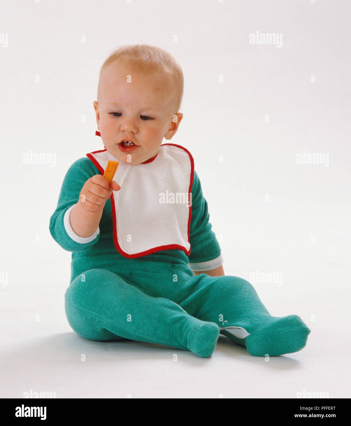 baby wearing bib