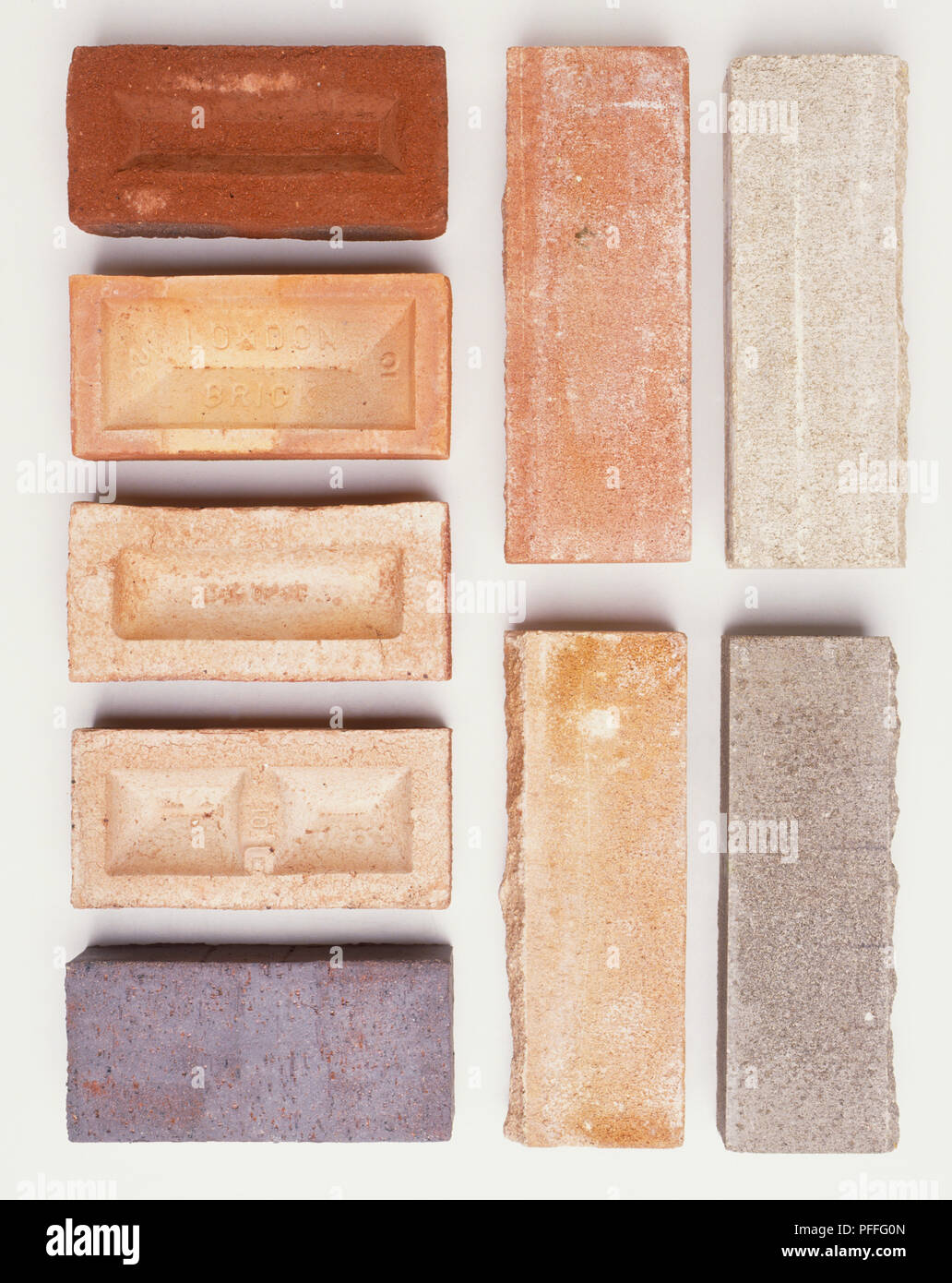 Selection of building blocks, view from above Stock Photo Alamy