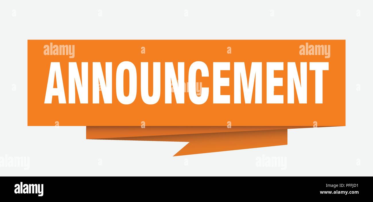 announcement sign announcement paper origami speech bubble announcement sign announcement paper origami speech bubble
