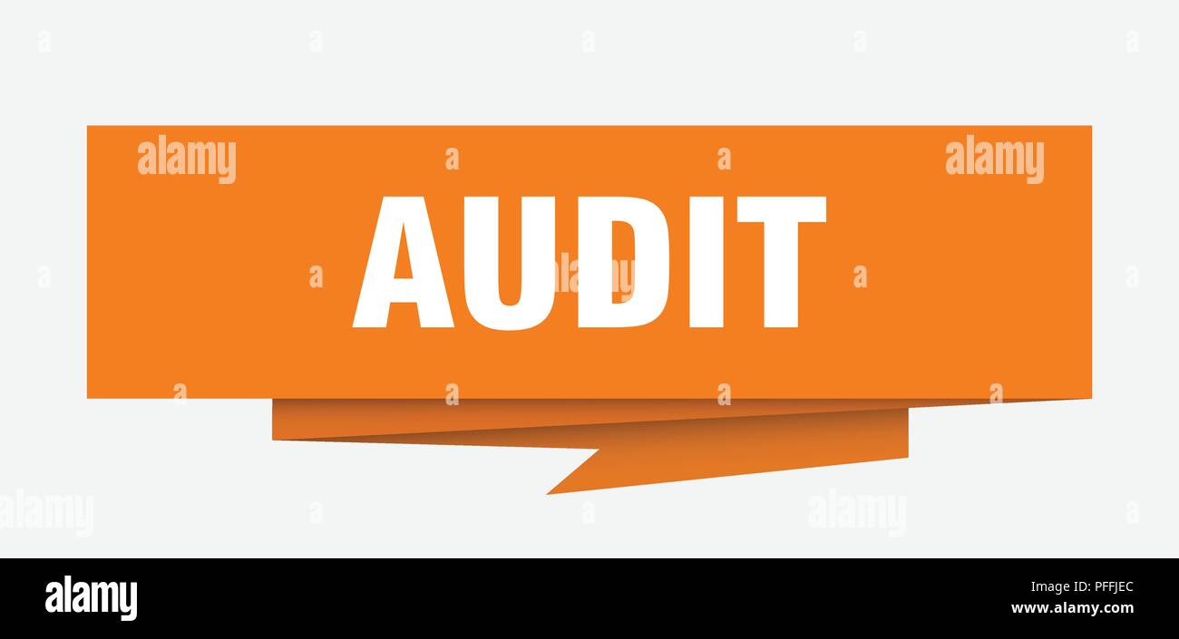 audit sign audit paper origami speech bubble audit tag audit banner 