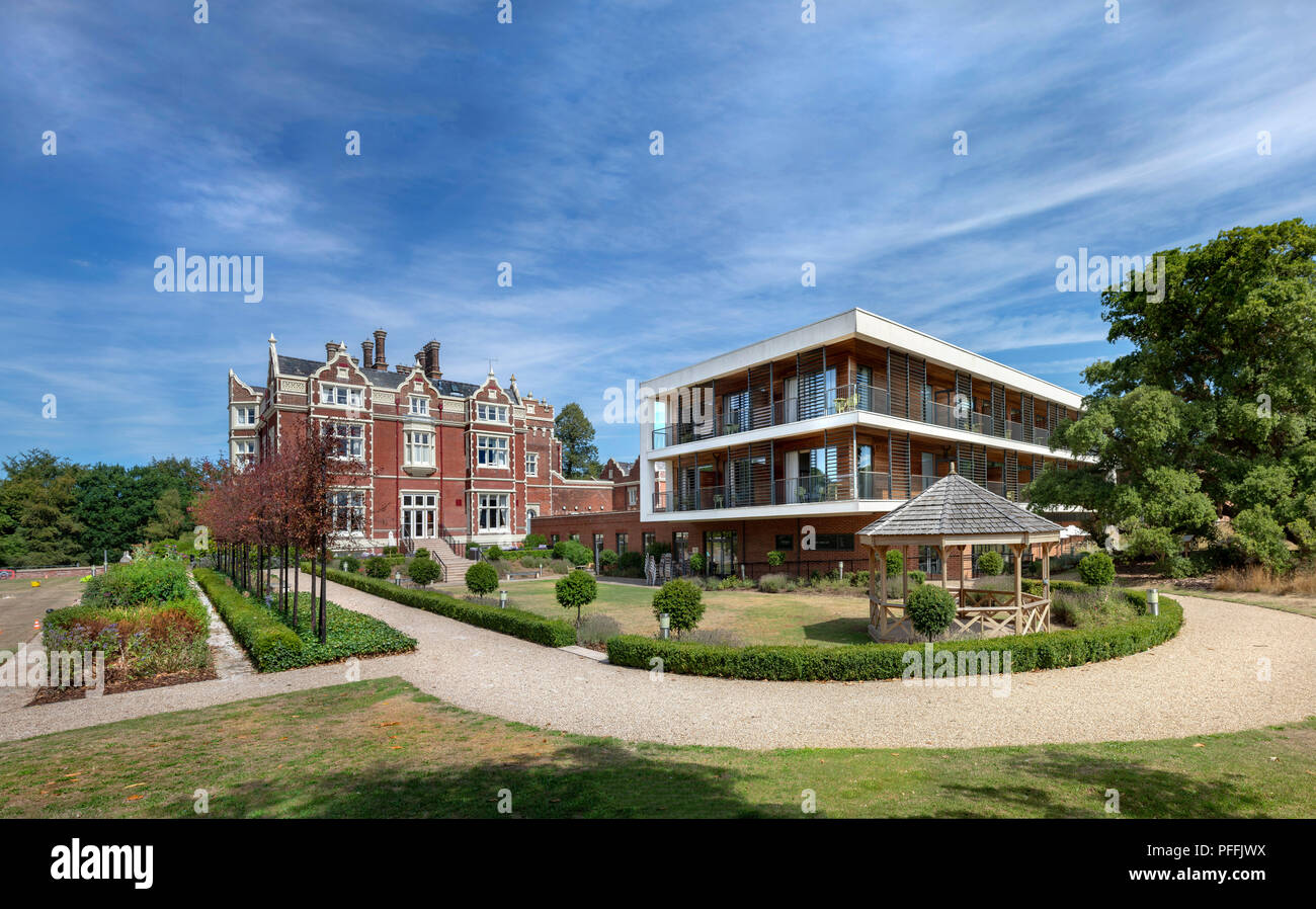 WIVENHOE HOUSE Hotel at The University of Essex, WIVENHOE PARK, Near Colchester, Essex. Stock Photo