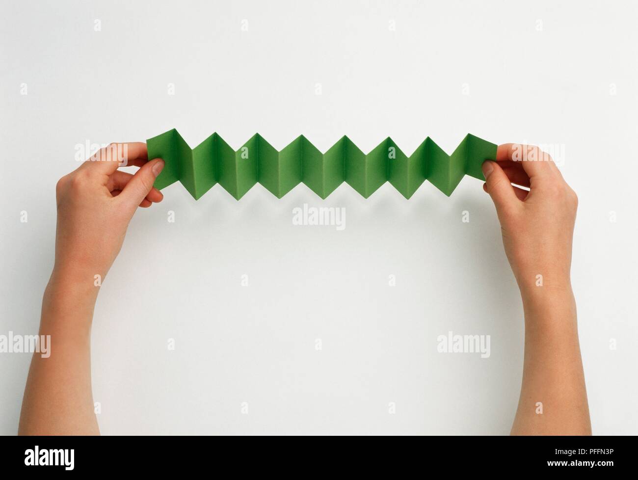 Folded paper zigzag hires stock photography and images Alamy