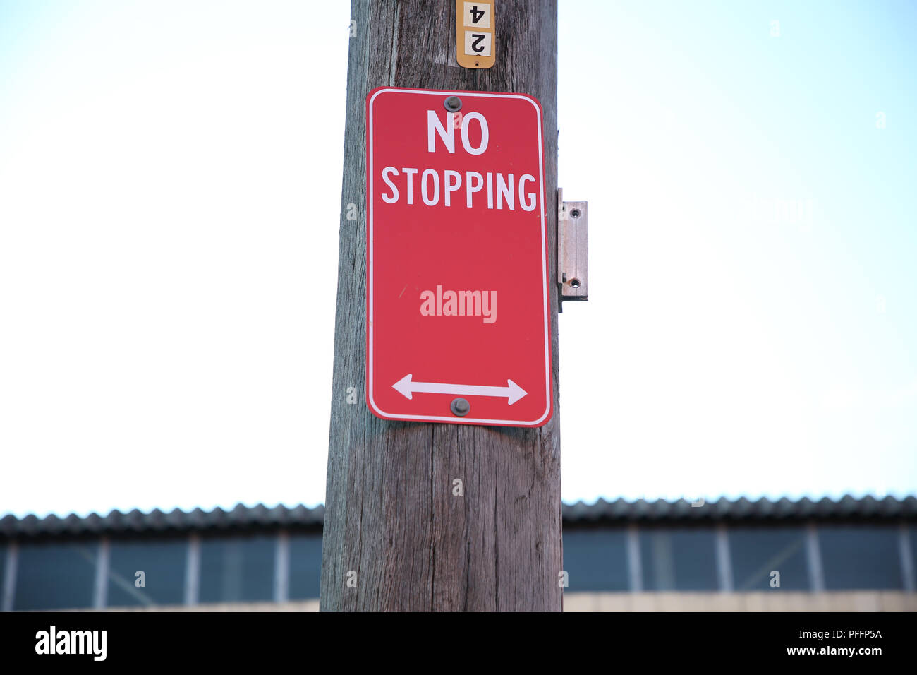 No Stopping road sign, Vanessa Street, Kingsgrove, Sydney, NSW, Australia Stock Photo Alamy