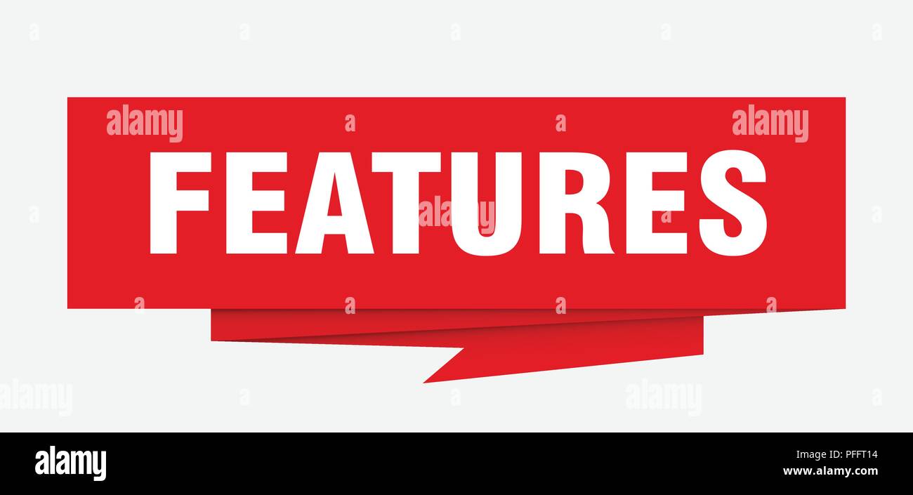 It Features A Sign features sign. features paper origami speech bubble. features tag ...