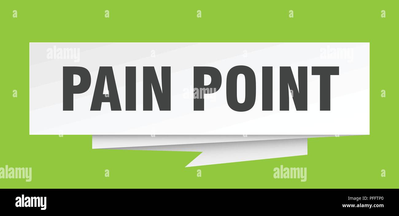 pain point sign. pain point paper origami speech bubble. pain point tag ...