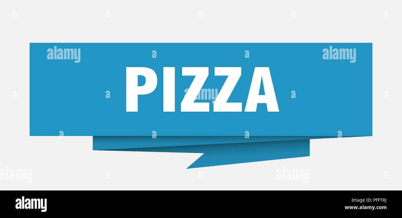 Pizza Sign Pizza Paper Origami Speech Bubble Pizza Pizza Banner Stock Vector Image Art Alamy