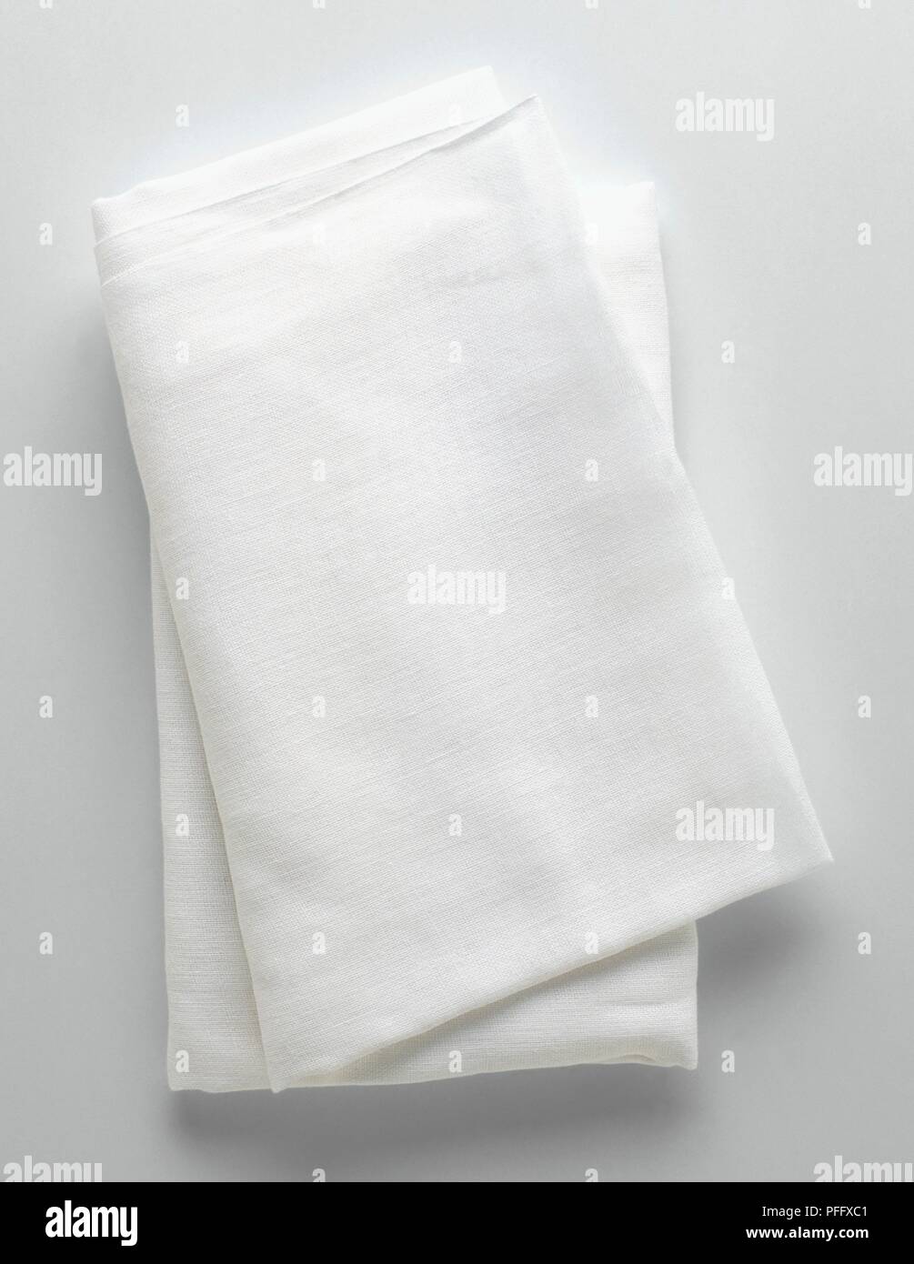 Piece of cotton muslin folded over Stock Photo