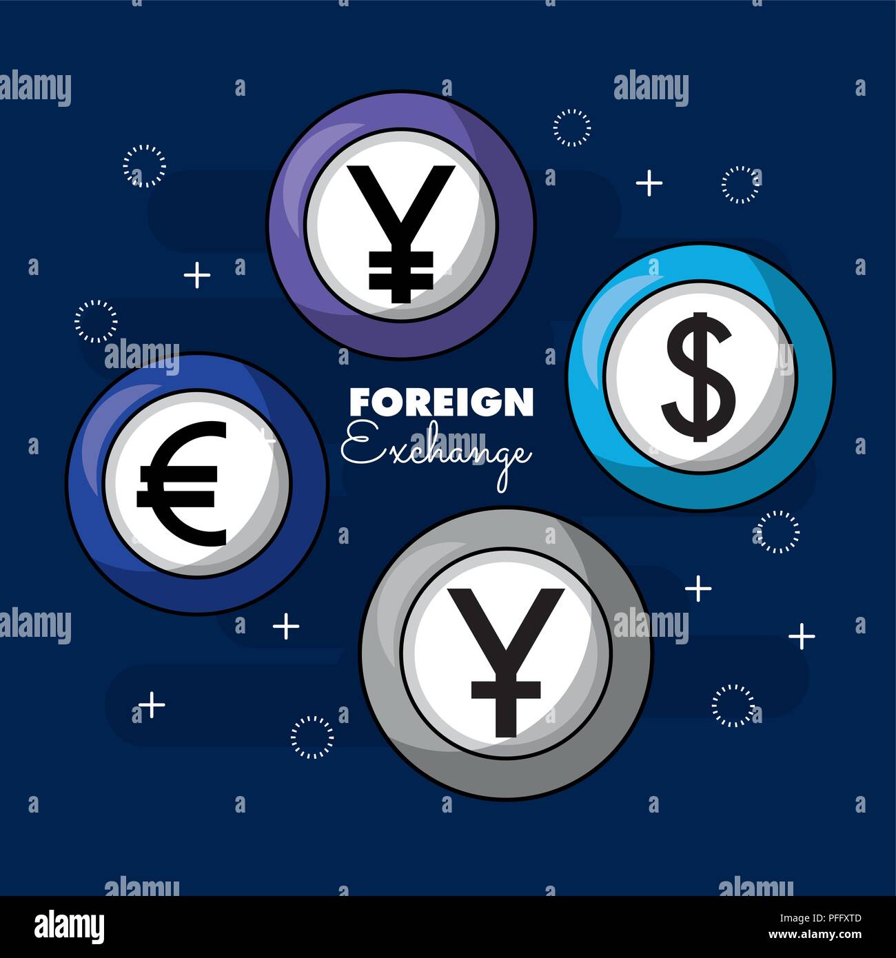 foreign-exchange-card-stock-vector-image-art-alamy