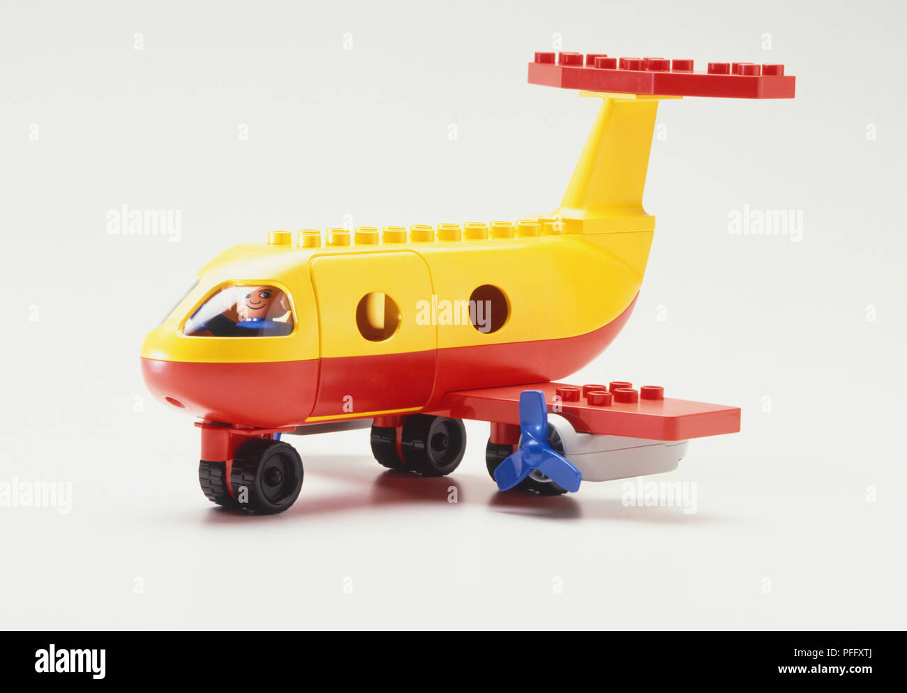 yellow airplane toy