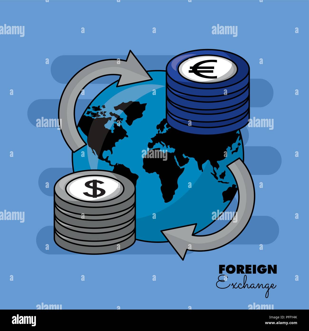 foreign-exchange-card-stock-vector-image-art-alamy