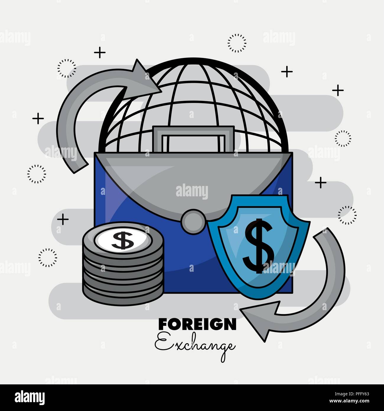 foreign-exchange-card-stock-vector-image-art-alamy