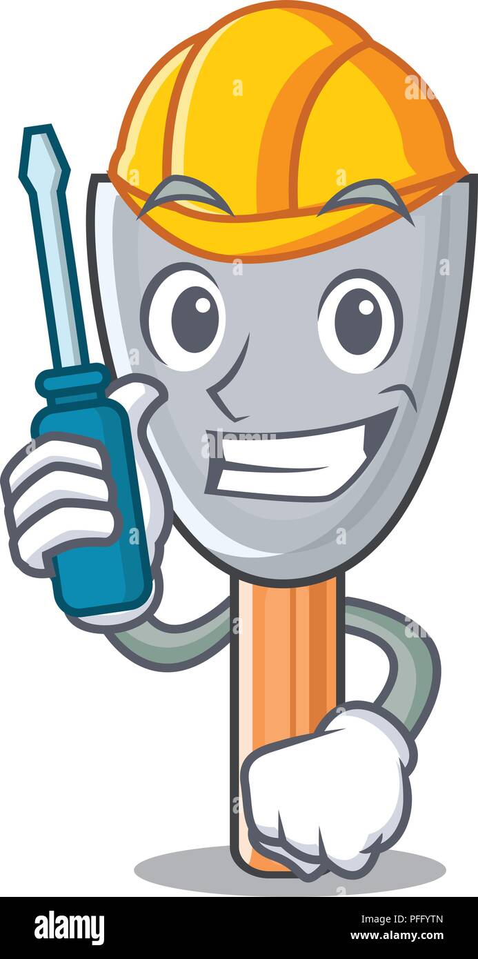 Automotive vintage putty knife on mascot Stock Vector Image & Art Alamy