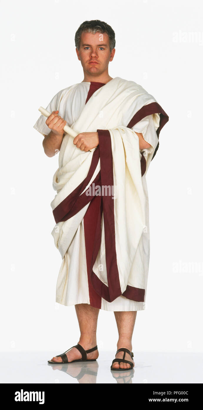 Roman senator toga hi-res stock photography and images - Alamy