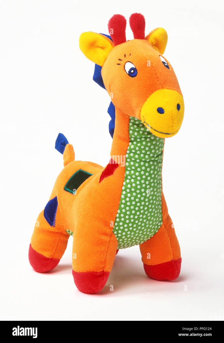 Multi-coloured toy giraffe Stock Photo