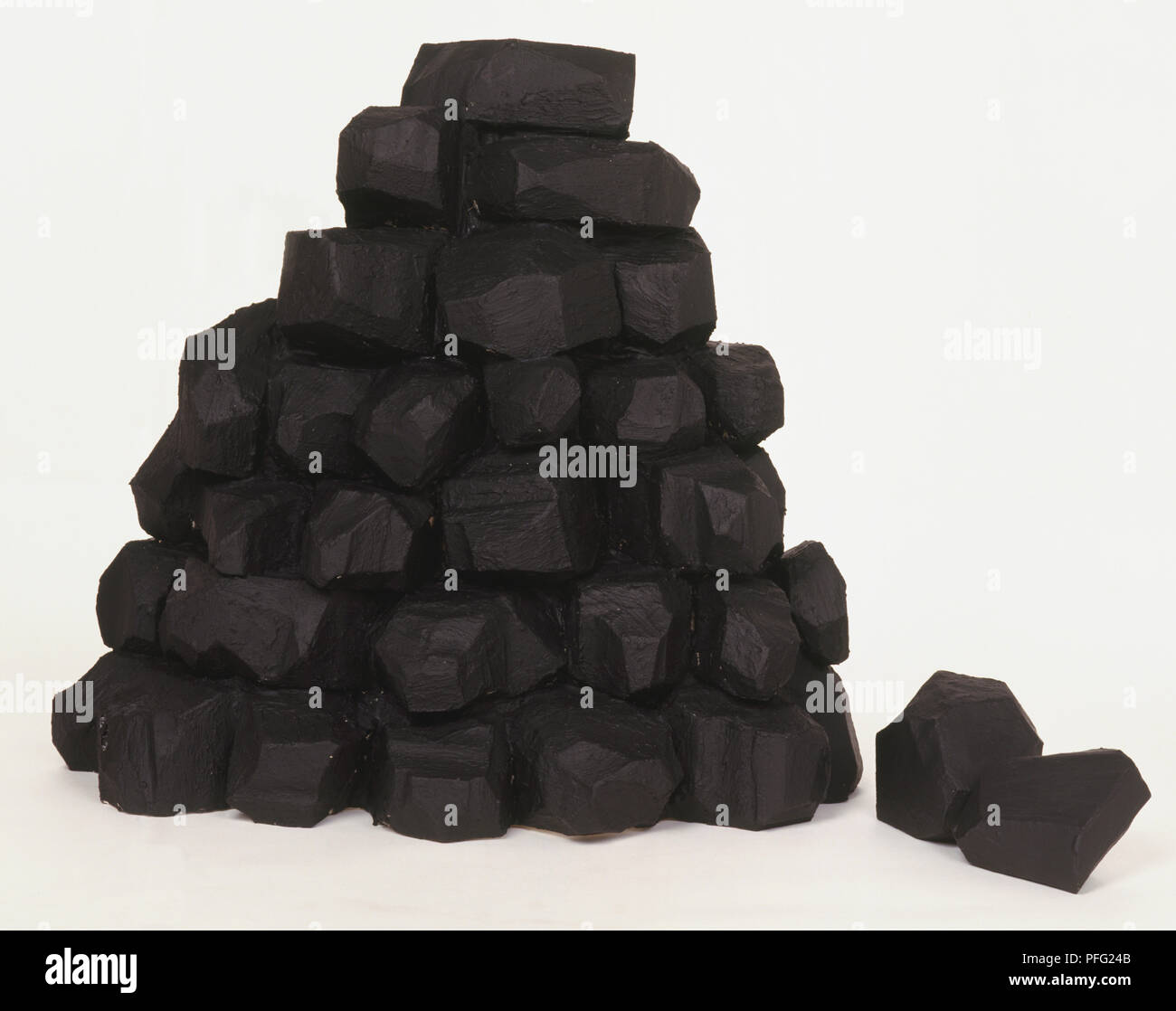 Pile of coal lumps Stock Photo Alamy