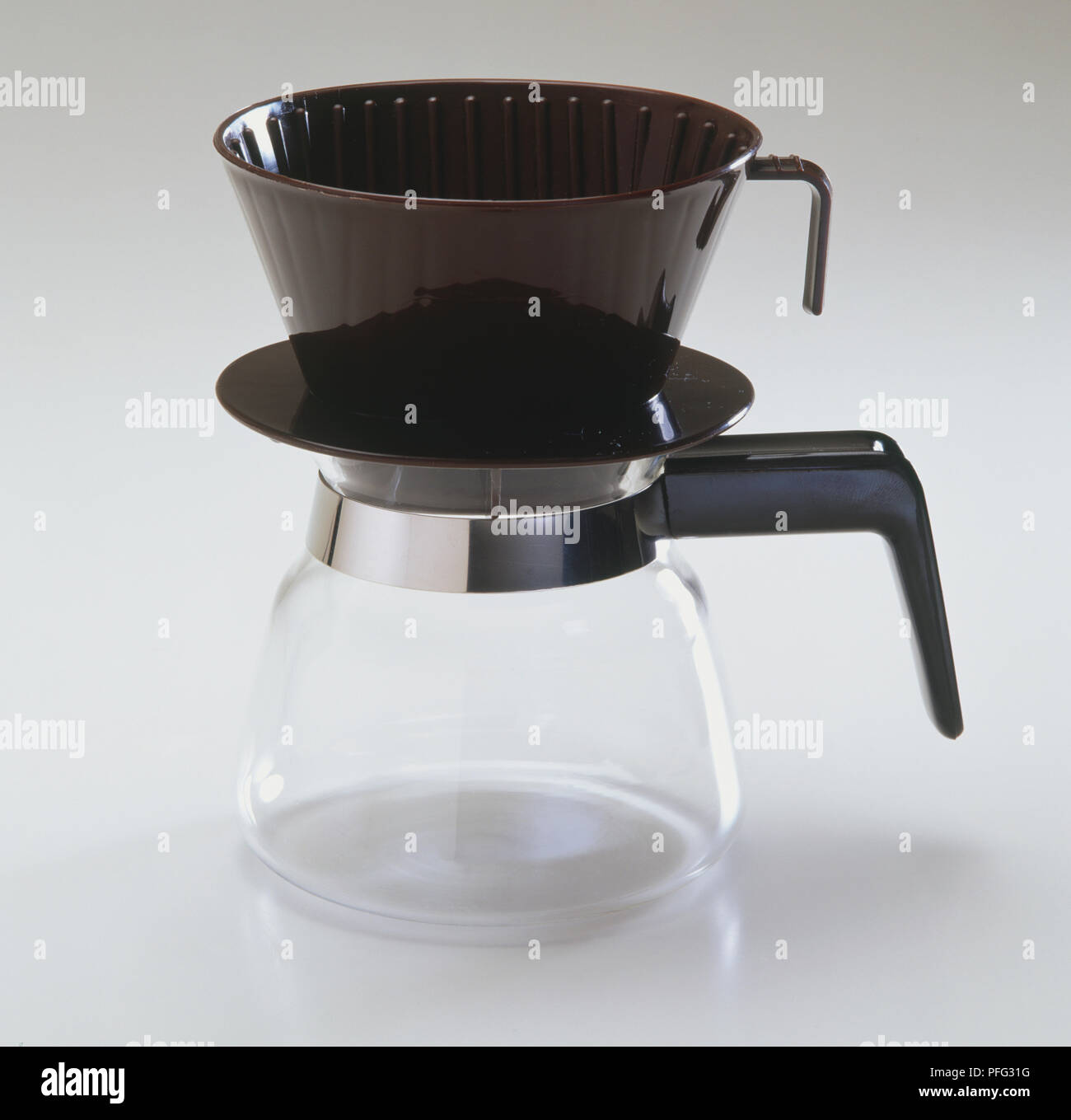 Plastic coffee filter holder standing 