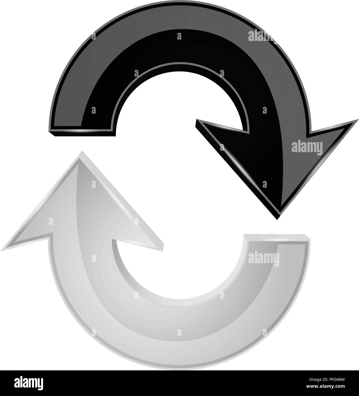 Black white 3d circle design hires stock photography and images Alamy