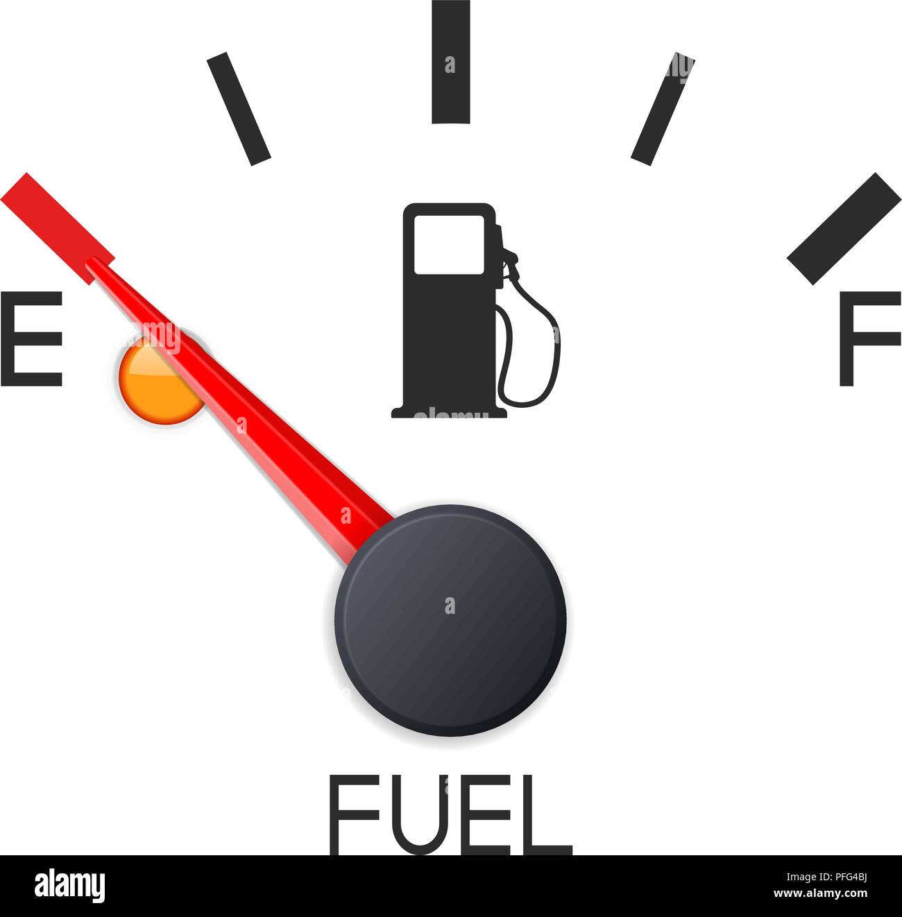 Fuel Gauge At Red High Resolution Stock Photography And Images Alamy