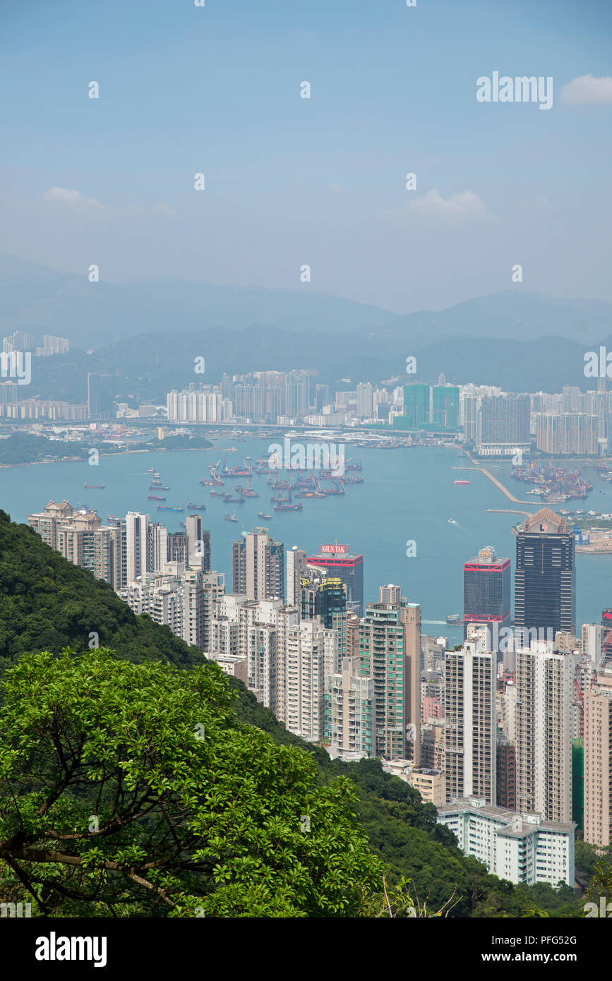 View of Hong Kong from Victoria Peak, China Stock Photo - Alamy