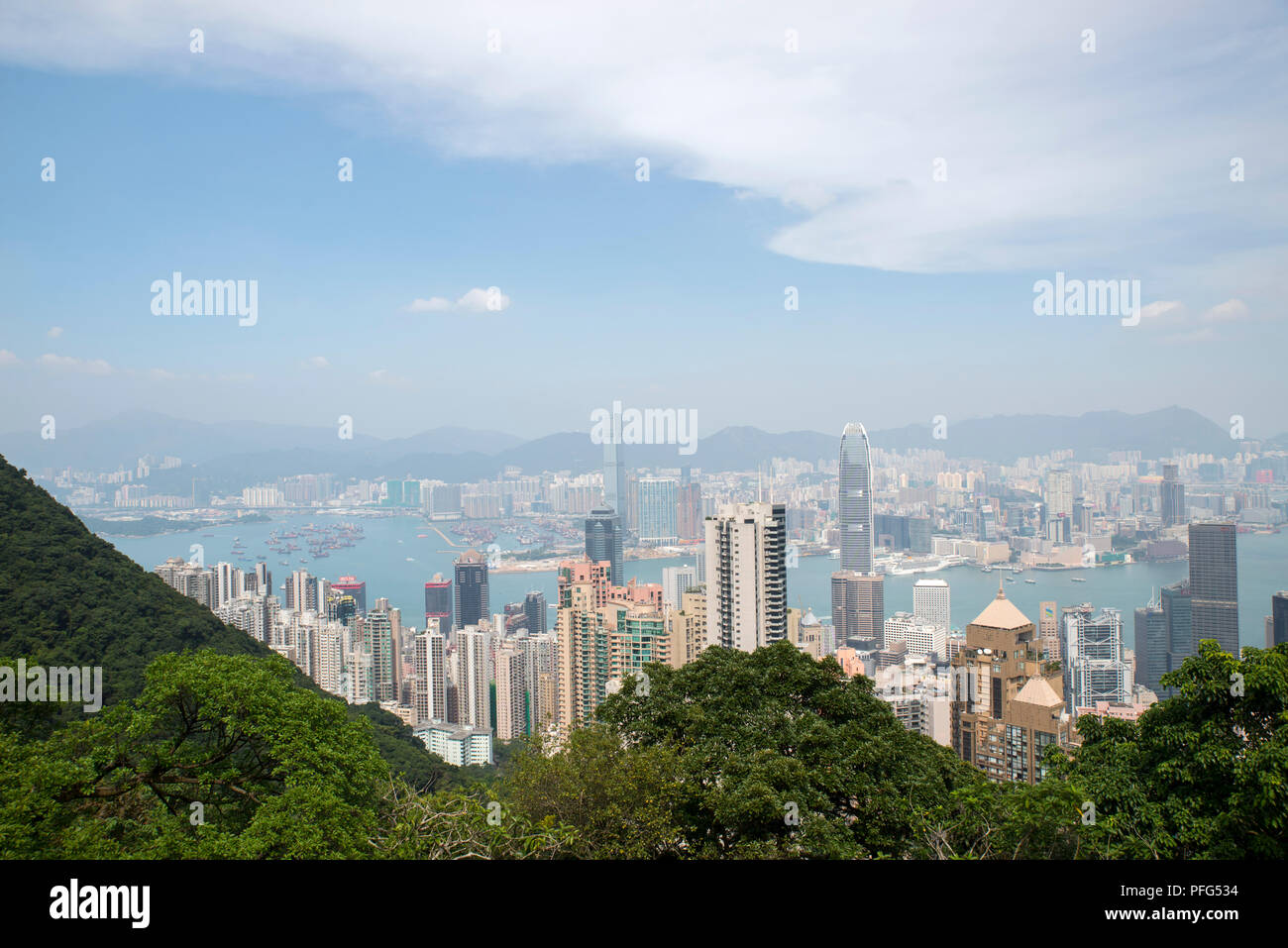 View of Hong Kong from Victoria Peak, China Stock Photo - Alamy