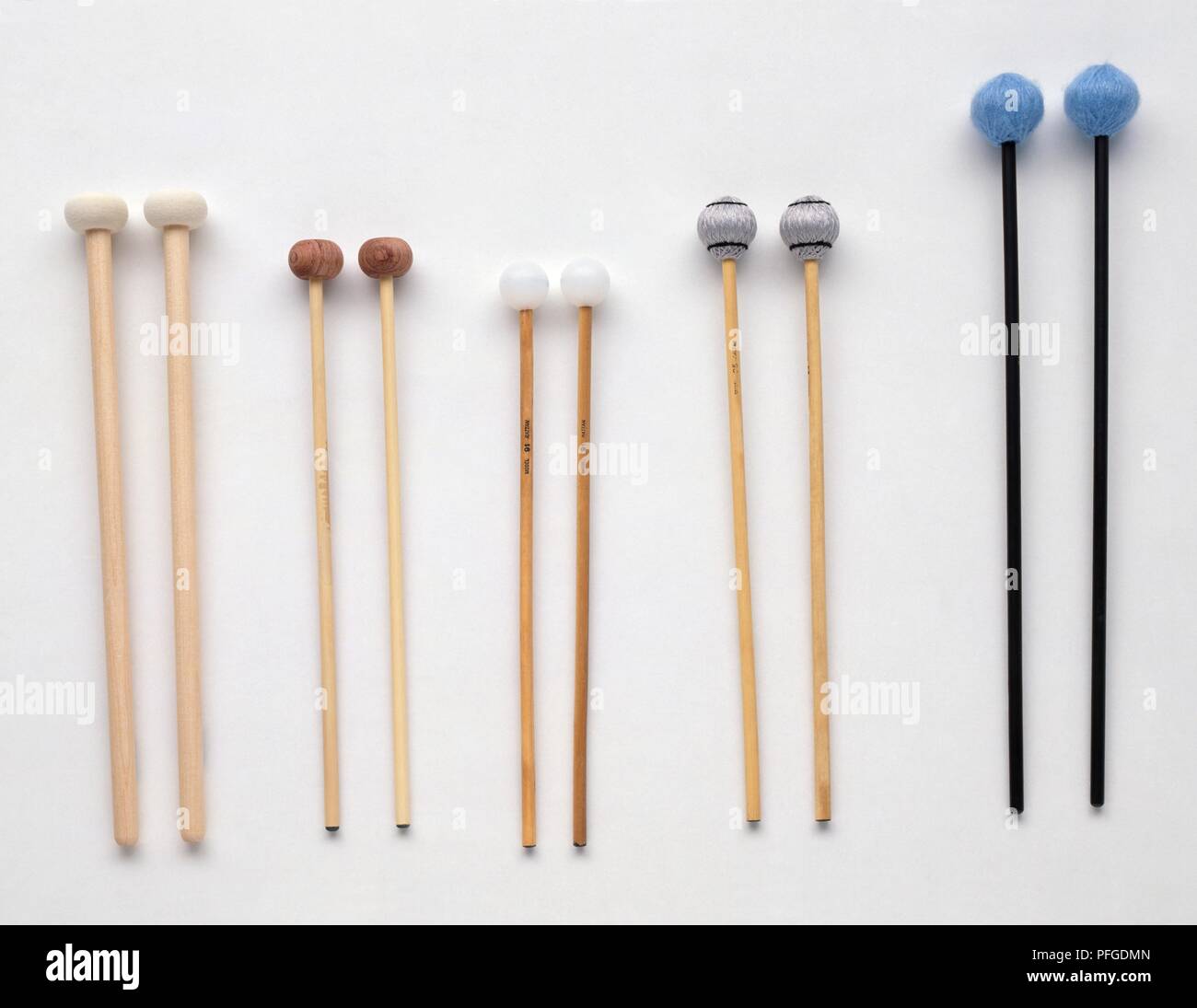 Several pairs of percussion sticks Stock Photo - Alamy