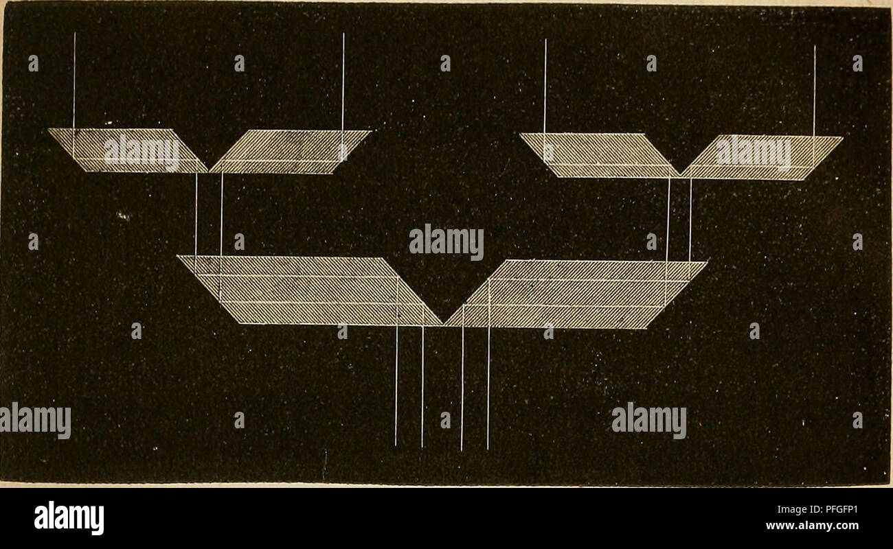 . Das mikroskop. Theorie, gebrauch, geschichte und gegenwärtiger zustand desselben. Microscopes. Schwächung der Lichtstürkc durch die Spaltung der Lichtbüiidel. 191 Theilung eine beliebige Anzahl Male sich wiederholen lässt und auf mancherlei hier nicht näher zu erörternde Weisen verändert werden kann. Als Beispiel erwähne ich hier blos eine solche wiederholte Theilung mittelst über einander liegender Reihen rechtwinkeliger oder entsprechen- der rautenförmiger Prismen, wie es Fig. 96 zeigt. Nur würde es bei Fig. 90.. einer solchen Combination vortheilhaft sein können, wenn die Prismen der ober Stock Photo