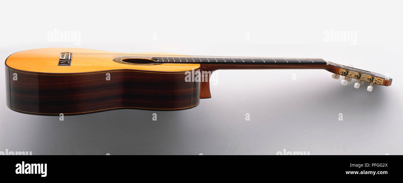 Classical Guitar, side view Stock Photo - Alamy