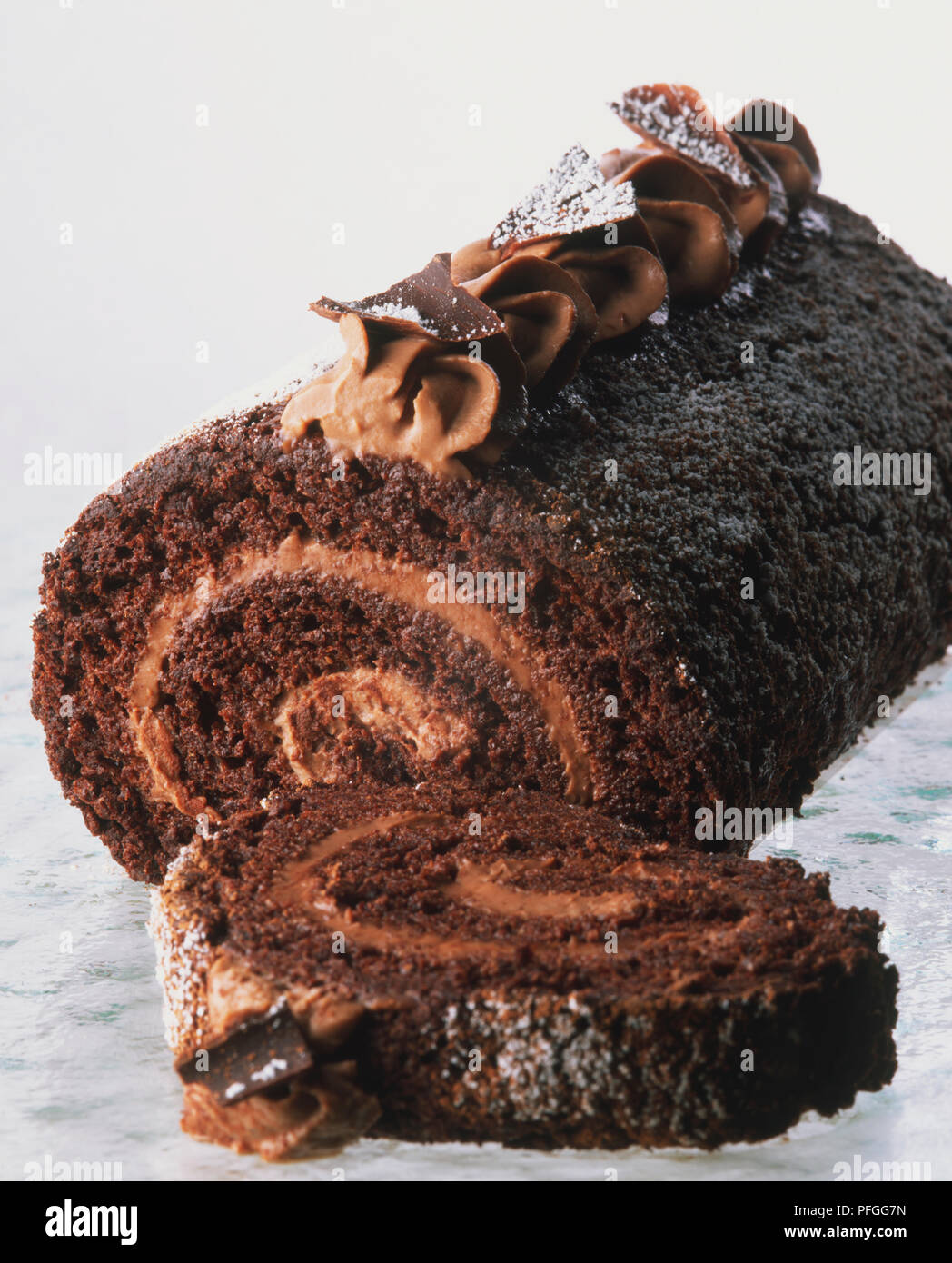 Chocolate Roulae Chocolate roulade hi-res stock photography and images - Alamy