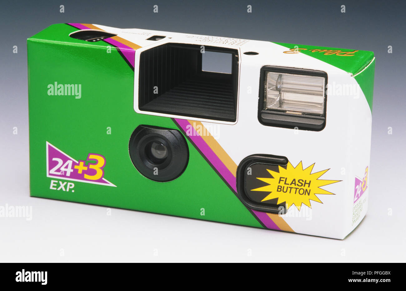 Singleuse camera, front view Stock Photo Alamy