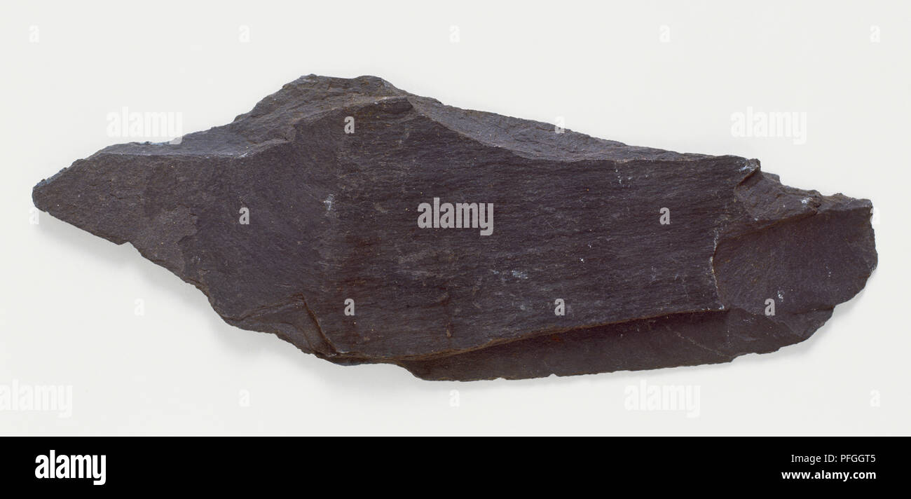 A piece of natural slate. Stock Photo