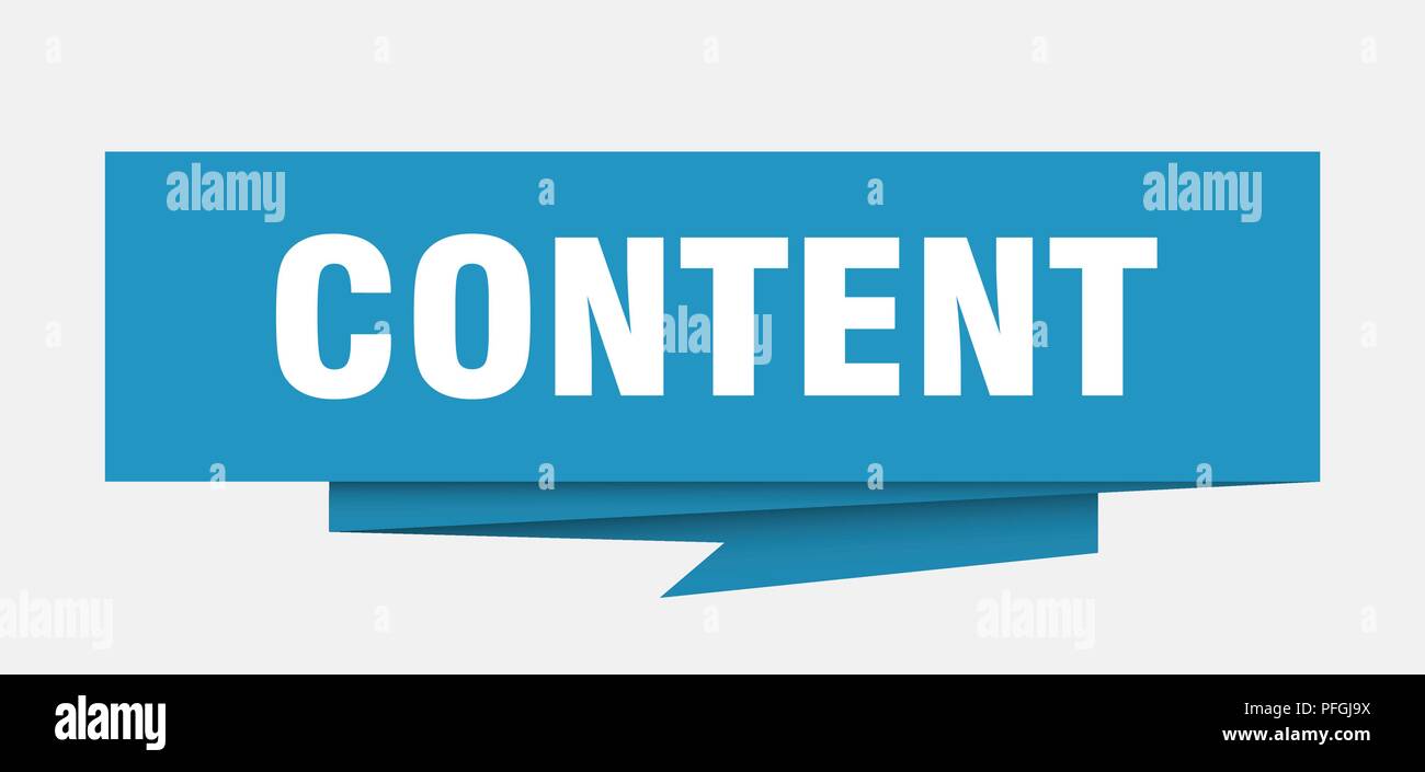Inside Contents Sign content sign. content paper origami speech bubble. content tag. content ...