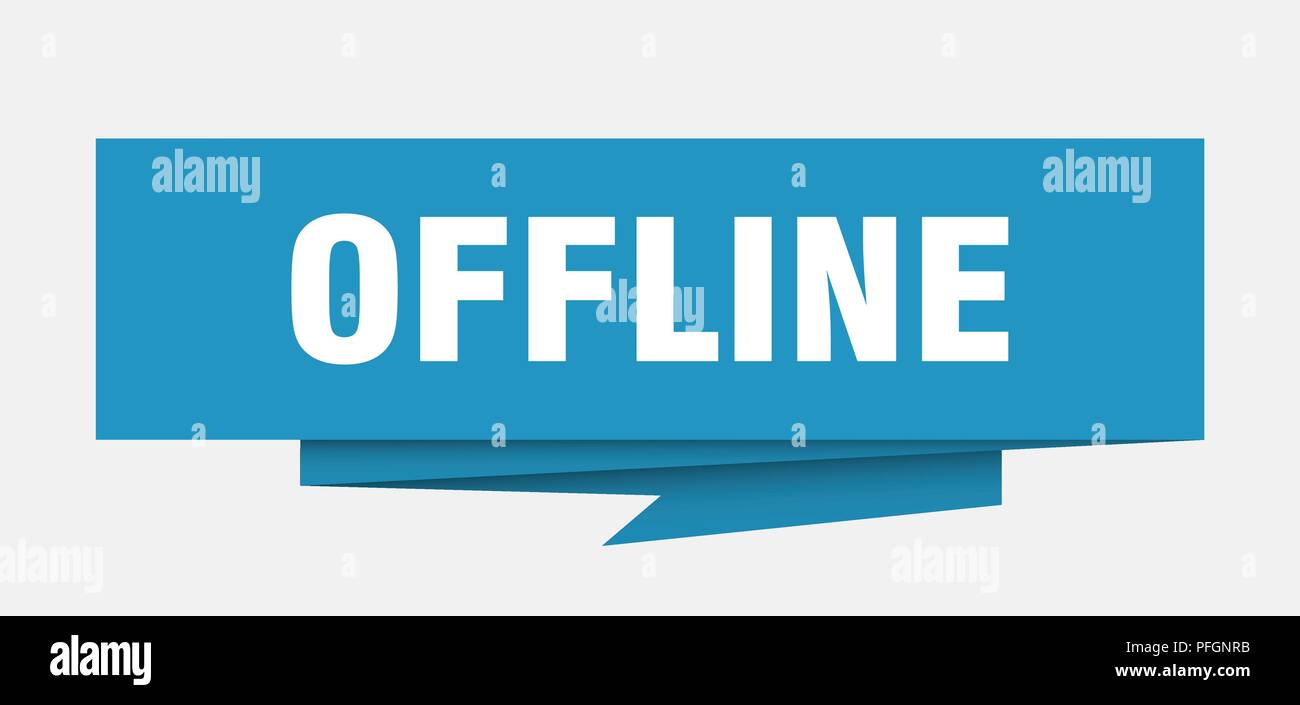 Offline Sign Offline Paper Origami Speech Bubble Offline Tag Offline Banner Stock Vector Image Art Alamy<script async src=