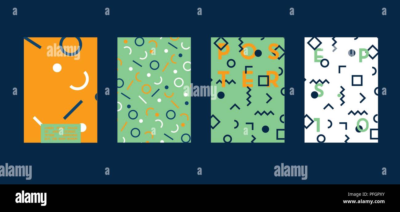 poster with flat geometric pattern cool colorful backgrounds cool poster backgrounds