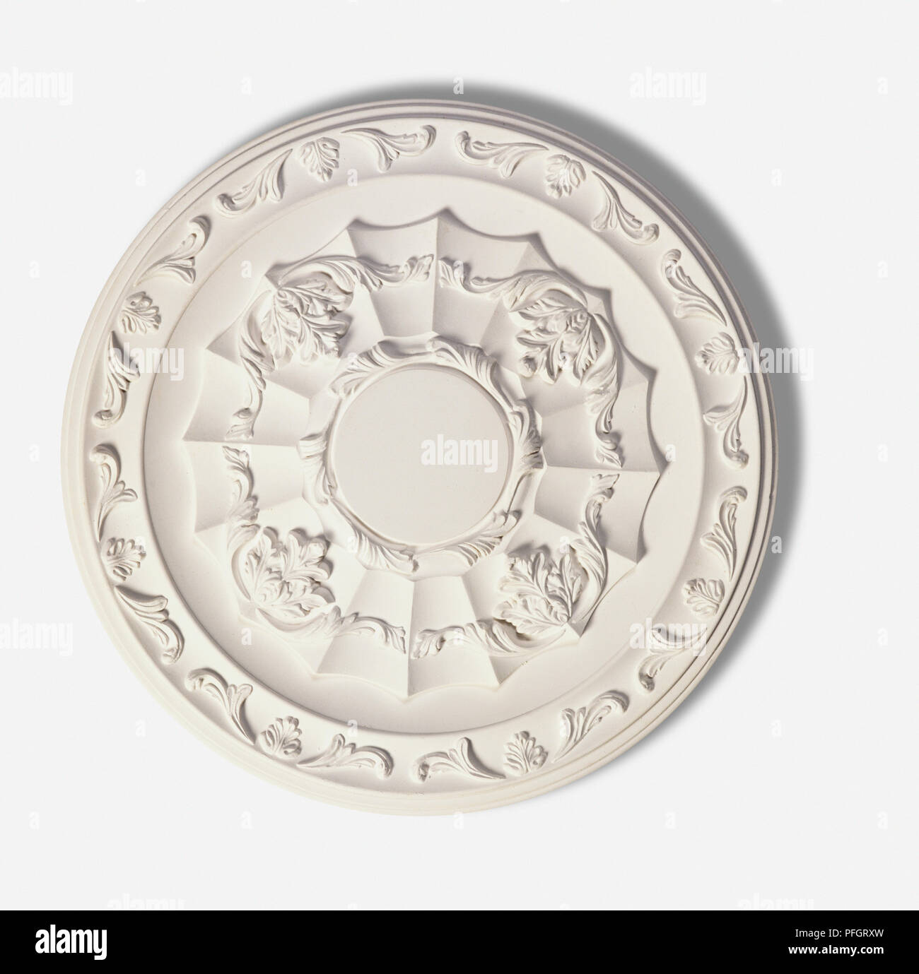 A plaster ceiling rose Stock Photo