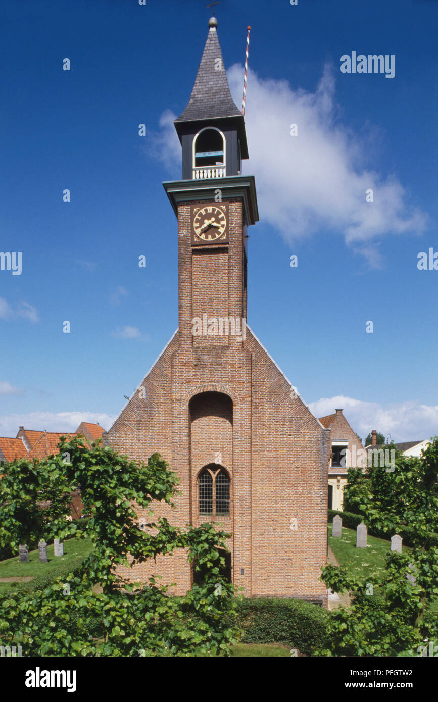 Holland, Zuiderzee Museum, late nineteenth century church from Island of Wieringen. Stock Photo