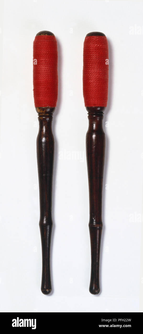 Beaters, used for playing the Bonang Barung Stock Photo Alamy