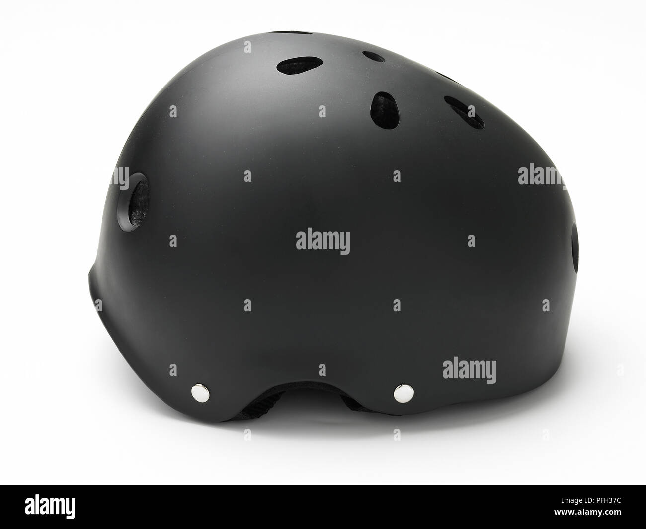 Black skateboarding helmet Stock Photo Alamy