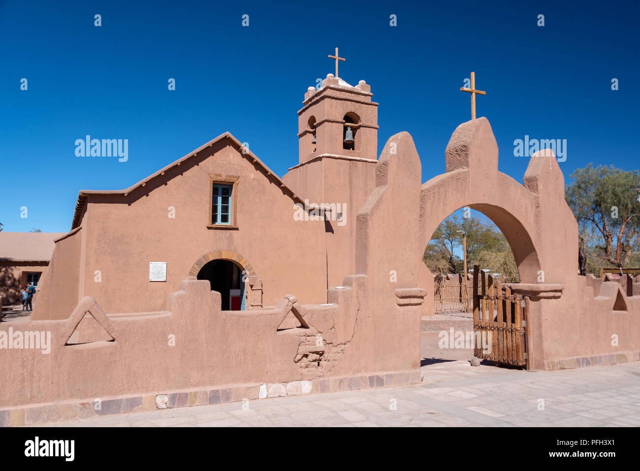 Church of San Pedro de Atacama, Chile Stock Photo