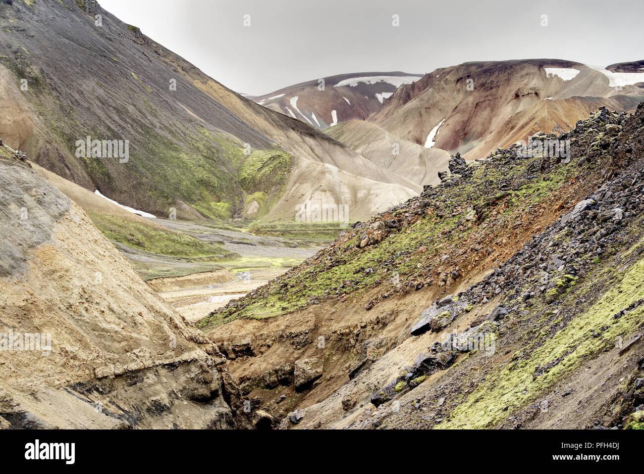 Rainbow Mountains in Iceland Stock Photo - Alamy