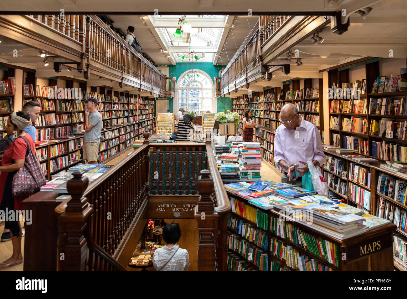 Daunt book store in Marylebone High Street, London Stock Photo