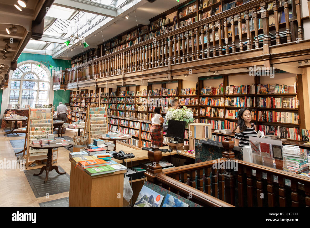 Daunt book store in Marylebone High Street, London Stock Photo