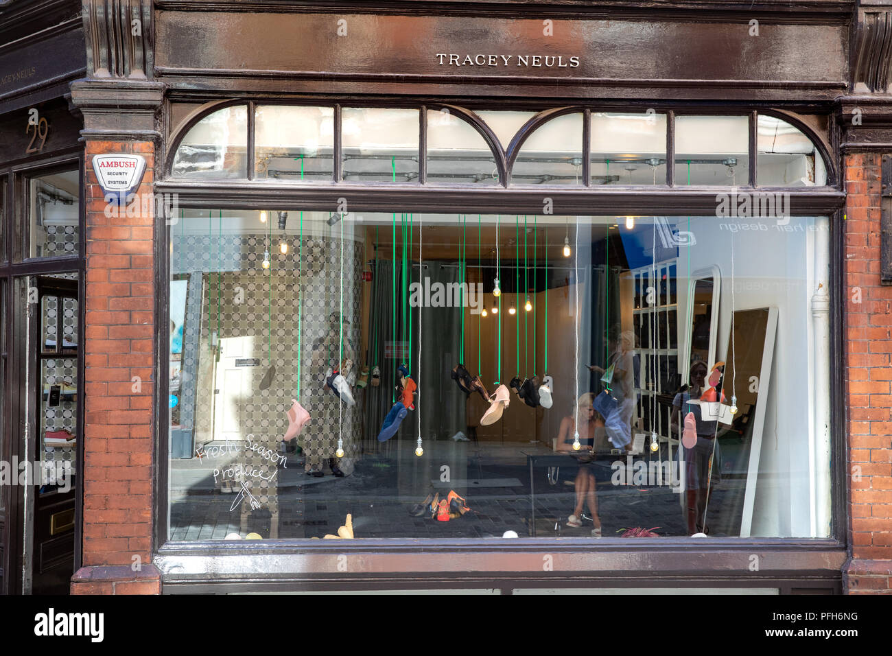 Tracey Neuls shoe shop in Marylebone Lane, London, UK Stock Photo