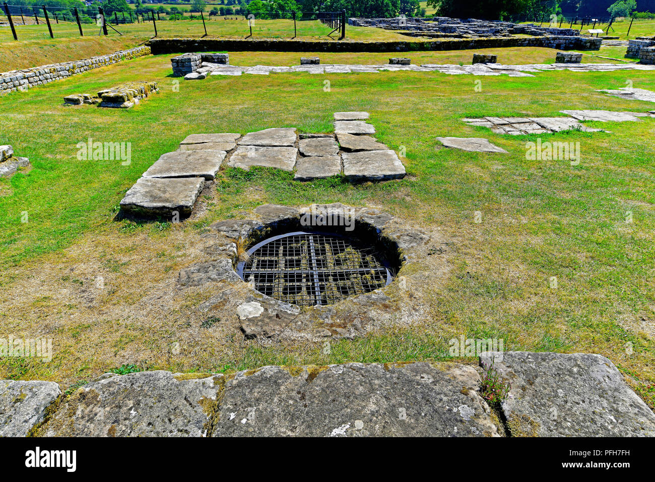 English Heritage Chesters Fort Northumberland drinking well within the ...