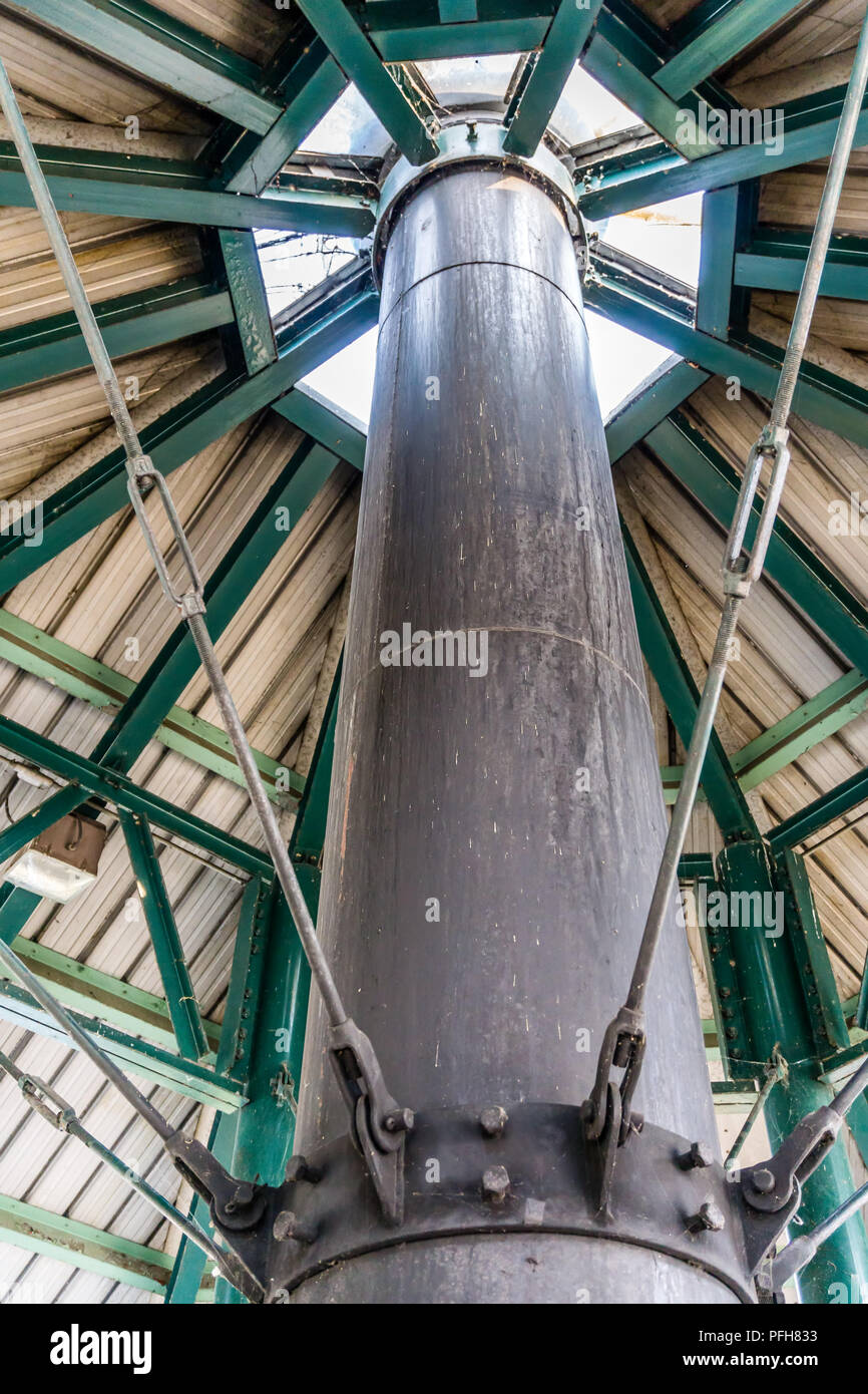 A view of a a fire pit flue and roof Stock Photo Alamy