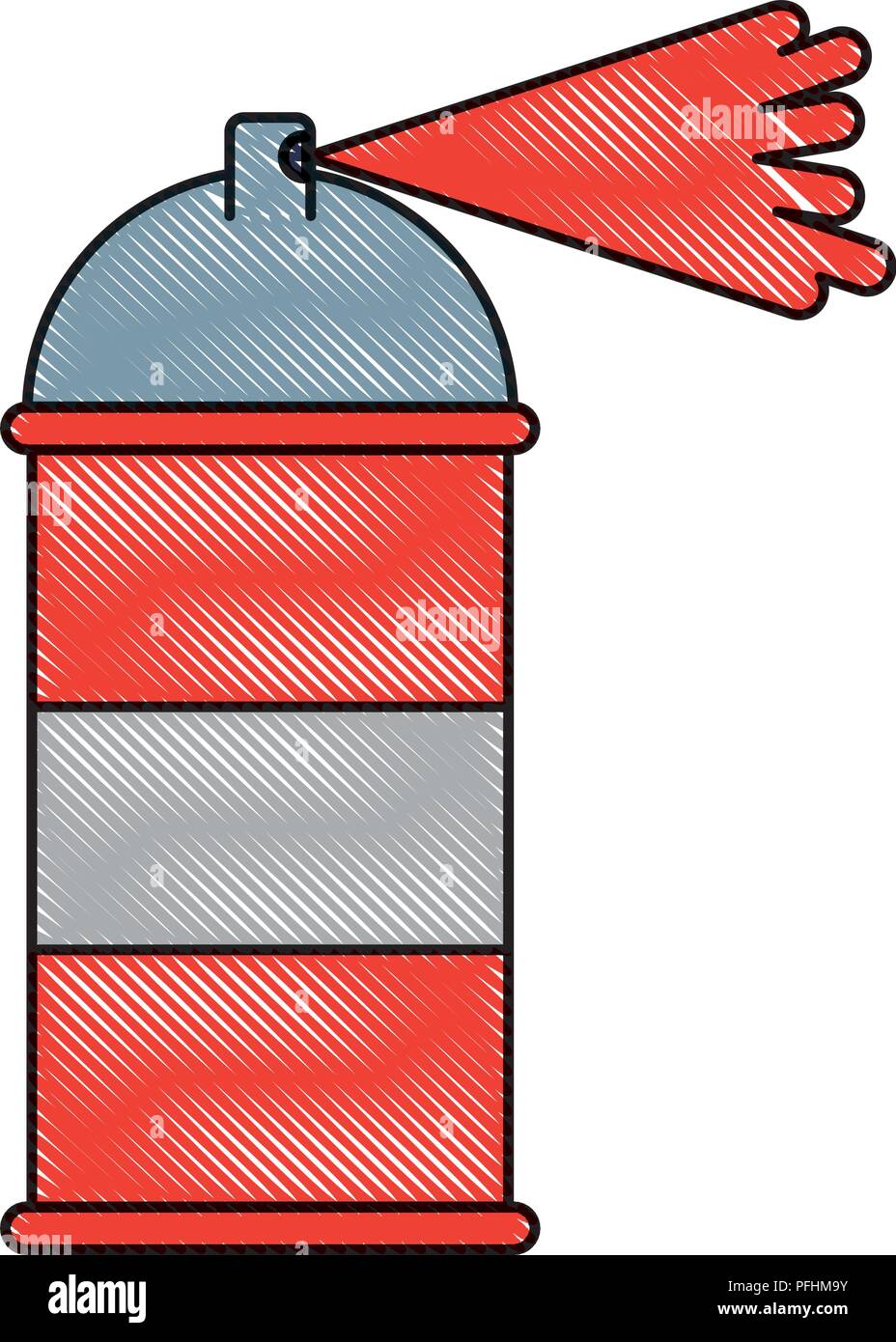 paint decoration spray can artistic vector illustration Stock Vector ...
