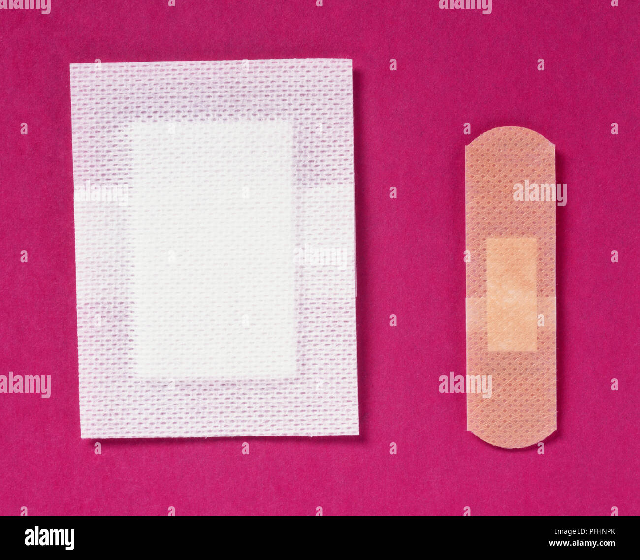 A two sticking plasters Stock Photo Alamy