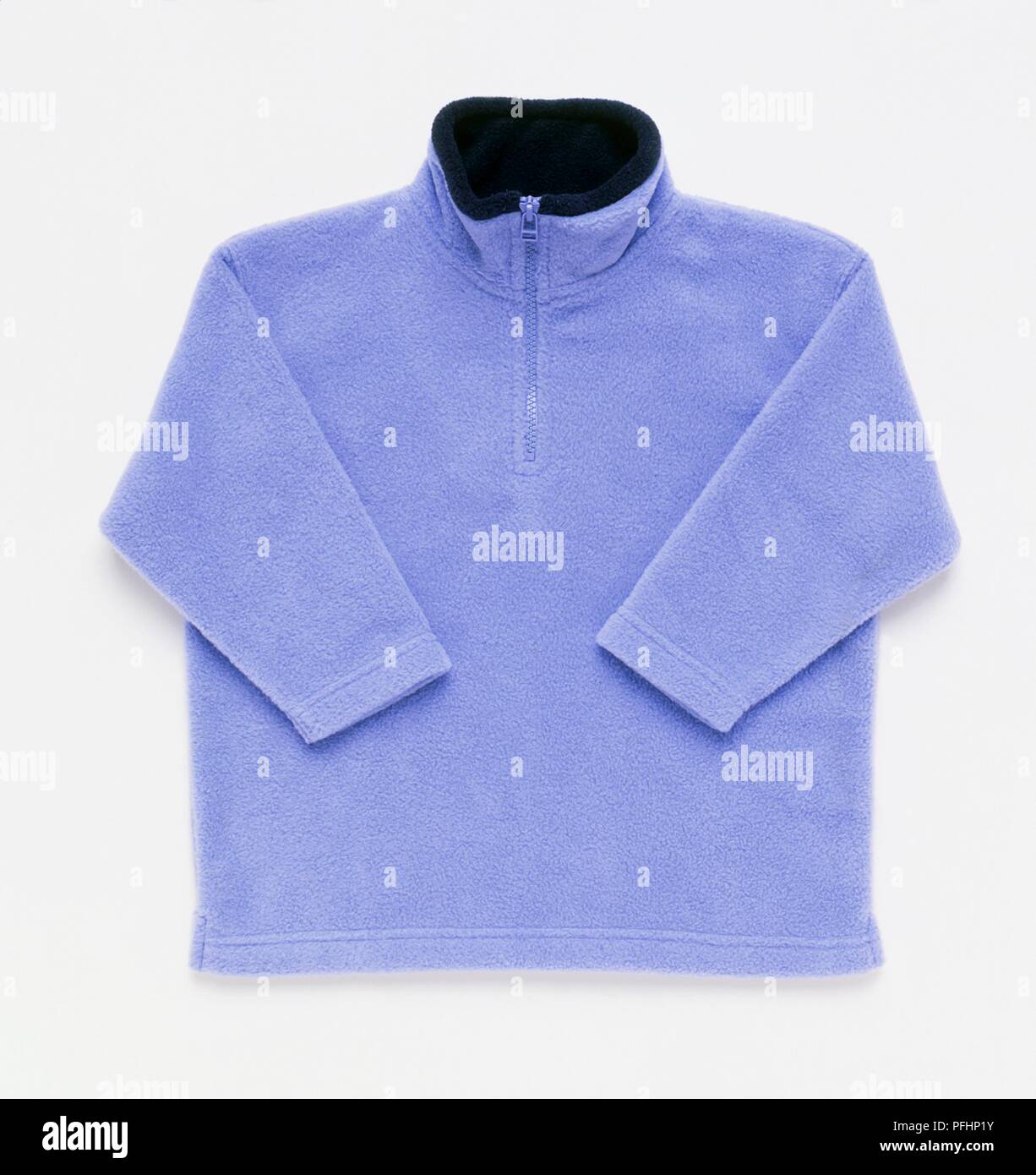Child's blue fleece jumper Stock Photo Alamy